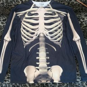Faux Real Skeleton shirt punk goth rockabilly